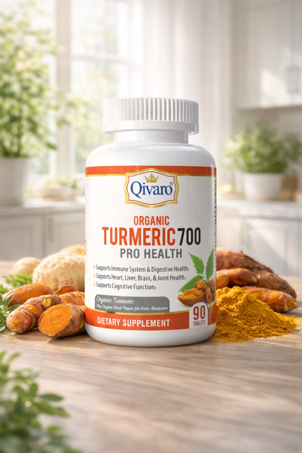 Organic Turmeric 700 Pro Health | 90 Tablets
