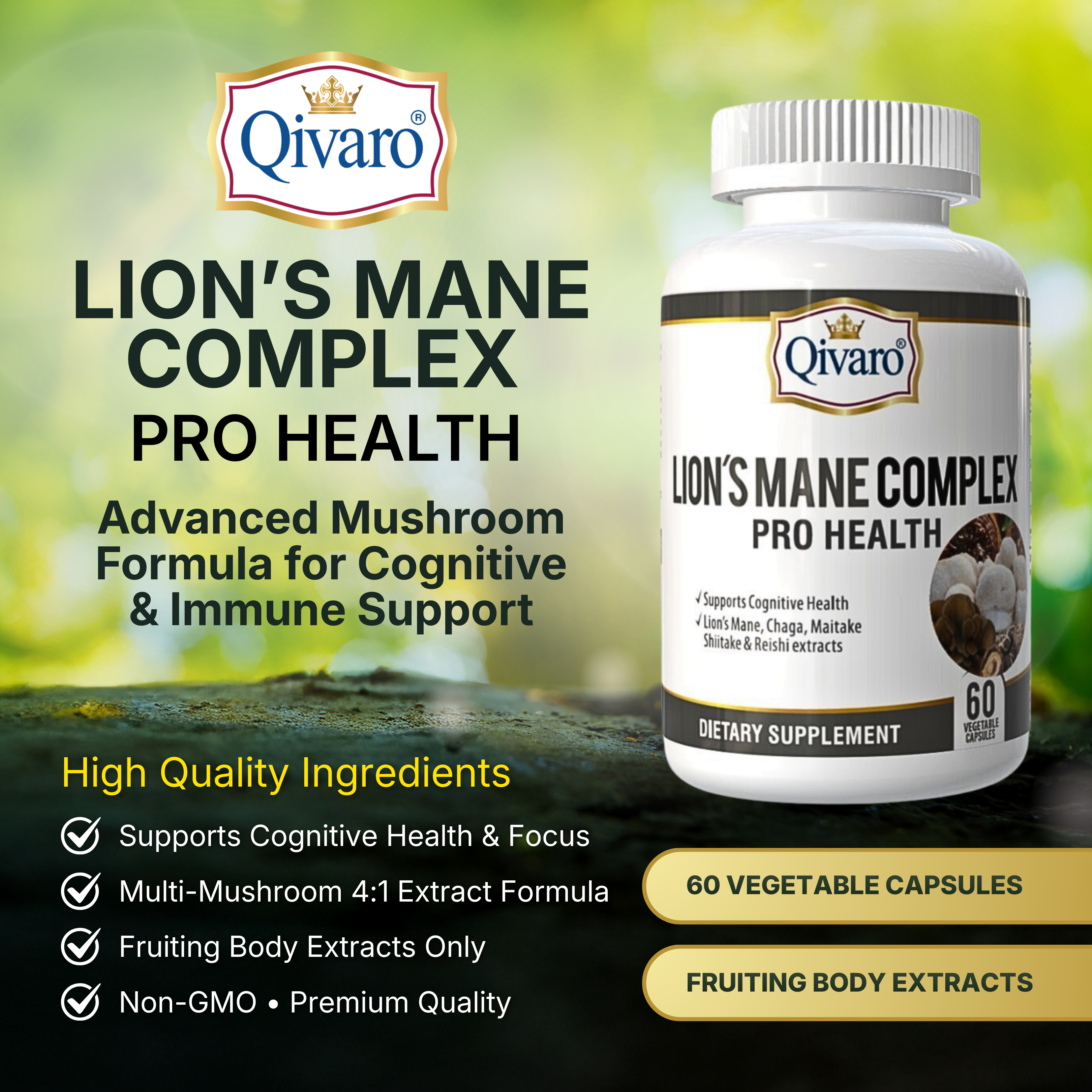 Lion's Mane Complex Pro Health | 60 Veggie Capsules
