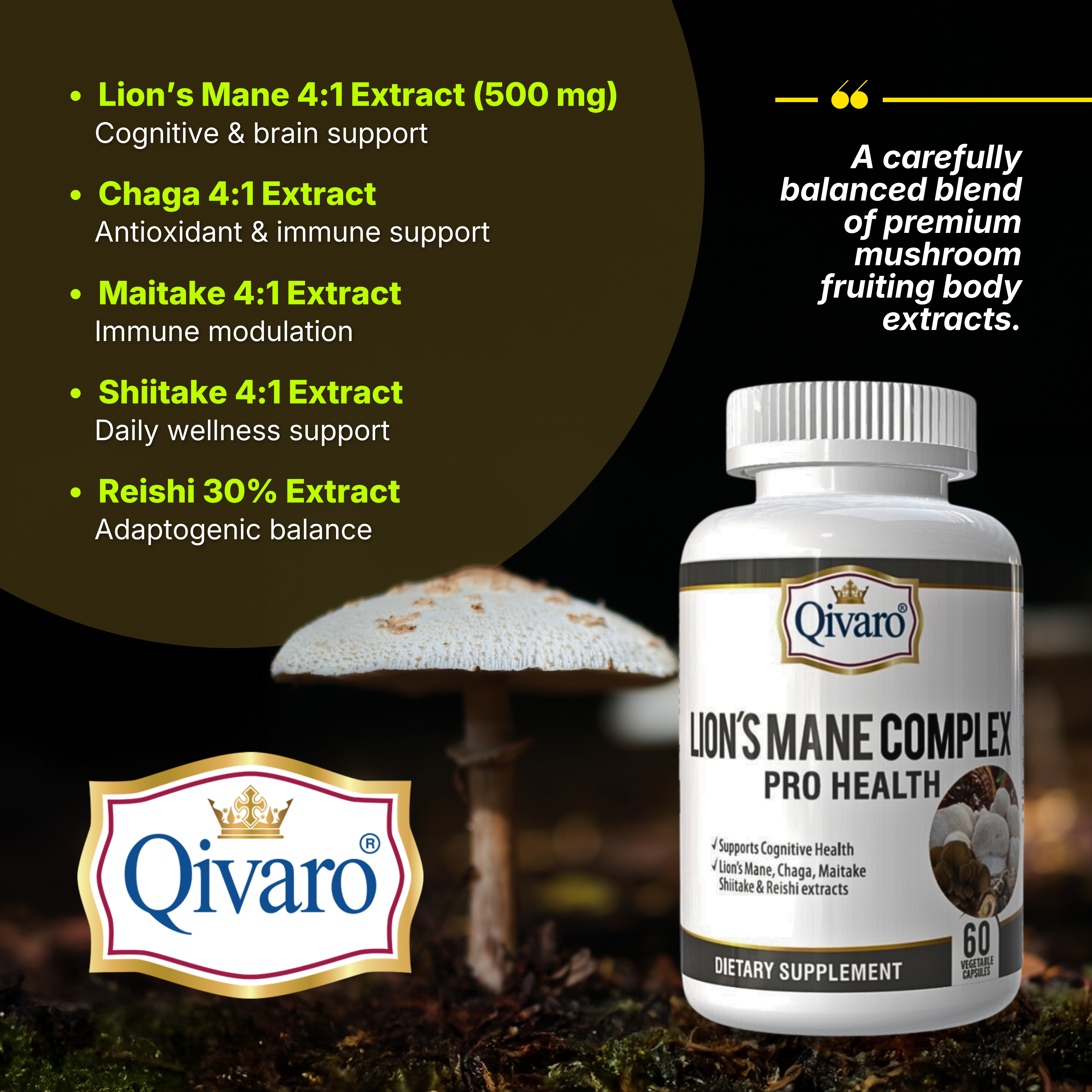 Lion's Mane Complex Pro Health | 60 Veggie Capsules