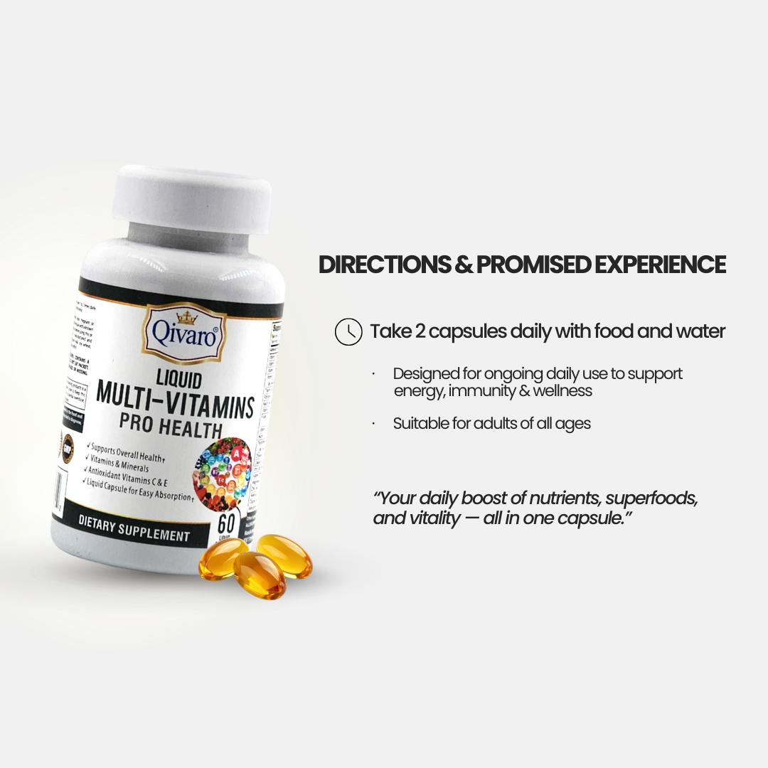 Liquid Multi-Vitamins Pro Health | 60 Capsules